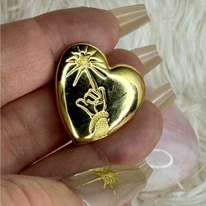 Mickey Sorcerer - Gold Heart with Arm and Wand - Variety Club Charity Pin